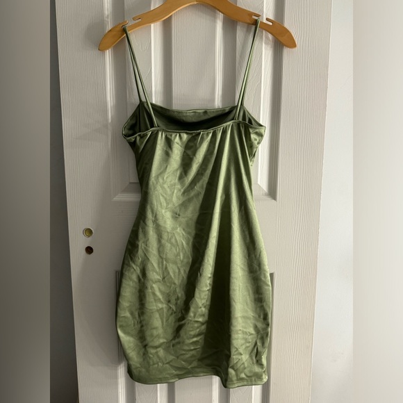 Windsor Sage Green Asymmetrical Hem Dress - Picture 2 of 3
